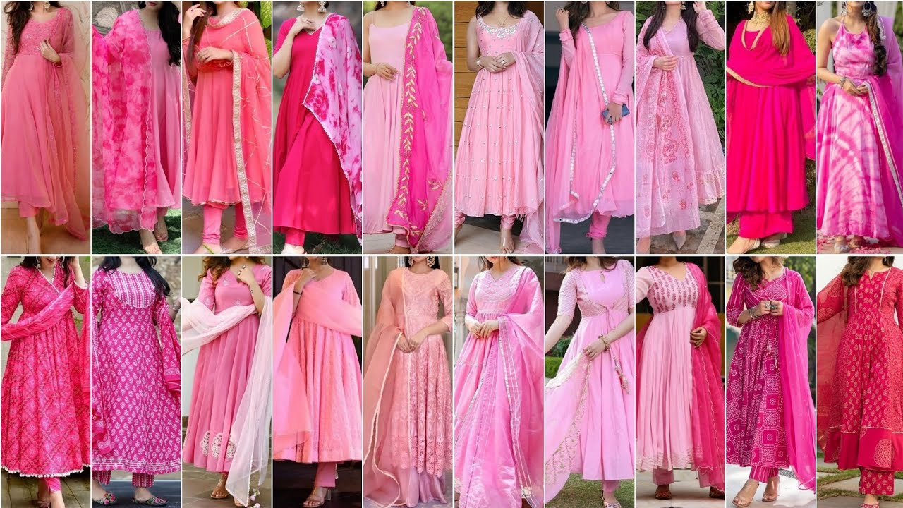 Buy Pink Anarkali Georgette Lehenga And Dupatta Net Lining Shantoon Set For  Women by Kritika Dawar Online at Aza Fashions.